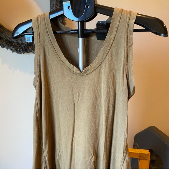 Sleeveless Tan Tank Dress - Picture 2 of 4